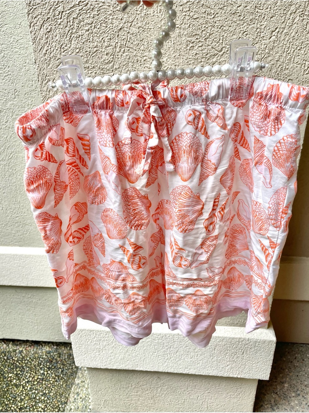 Shell-Print Sleep Shorts
